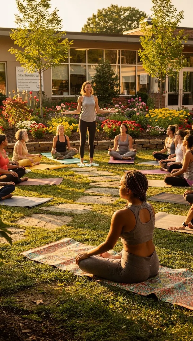 Community members enjoying a music salon gathering.